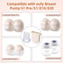 Fukaisu 12pcs 4pcs 8pcs S1 Pro/S1/E10/E20 Breast Pump Parts for eufy, Includes Silicone Diaphragms & Duckbill Valves
