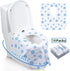 Famard 18 Count (Pack 1) Toilet Seat Covers Disposable, Extra Large Portable Potty Seat Covers for Toddlers, Soft