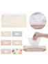 linenb 4pcs Bathroom(Color05) Reusable Wipes Pouch Travel-Friendly Refillable Wipes Case Easy-Access Flip Cover
