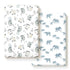 Pack n Play Sheets Fitted 2 Pack - Stretchy Ultra Soft Jersey Knit for Portable/Mini Crib Mattresses, Cute Elephant