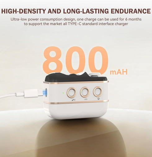 5 1 Trimmer Electric Nail Clipper, Upgraded in Electric Nail File with Polishing, Shaving, LED Gel Nail Lamp, Dust