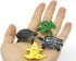 Kvvdi 12 Pcs Small Colorful Plastic Poison Dart Frogs Toy + 8 Pcs Turtles Rainforest Animals