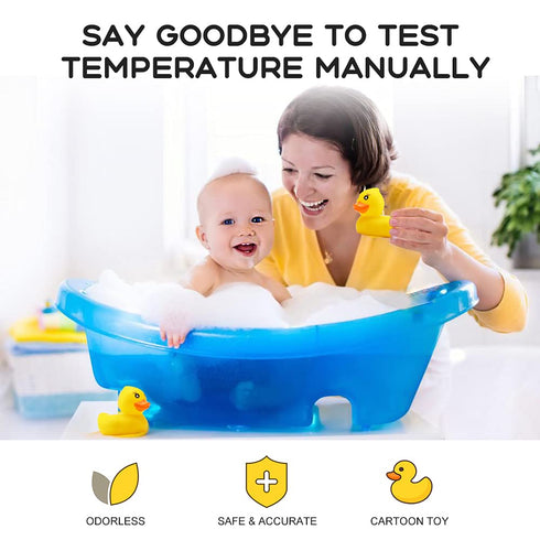 Baby Bath Tub Water Thermometer, Digital Water Temperature Thermometer & Room Thermometer, Duck Floating Toy
