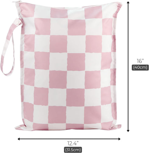 2 Pack RelaxScene Wet Dry Bags Water Resistant - Reusable Waterproof Wet Dry Bag for Swimsuits & Baby Clothes
