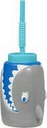Fin-tastic Plastic Shark Sippy Cup - 18 oz. (1 Pc.) - Fun & Durable for Kids & Adults, Ideal for Parties