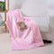 Noble House Baby Receiving Blanket, Soft Plush Cozy Adorable Design, 30"x40" (Teddy Bear Pink)