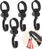 iLulala 4pcs Stroller Hooks, Walker Hooks Wheelchair Hanging Hooks, 360 Rotation Baby Stroller