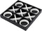 FUIN Wood Tic Tac Toe Decorative Board Game Set, 12" x 12", Black and White Coffee Table Decor