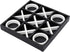 FUIN Wood Tic Tac Toe Decorative Board Game Set, 12" x 12", Black and White Coffee Table Decor