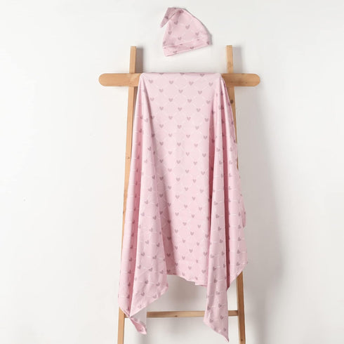 Newborn Receiving Blanket Nursery Baby Blanket Large Size Soft Baby Swaddle Blanket for Baby Girls & Boys, 43 x 53 inches
