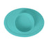 Nuby Sure Grip Silicone Feeding Bowl - Toddler Suction Plate - 6+ Months - Aqua by Nuby