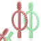 Baby Teething Toys with Easy-Hold Handle, Silicone Infant Toothbrush, Textured On Both