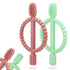 Baby Teething Toys with Easy-Hold Handle, Silicone Infant Toothbrush, Textured On Both