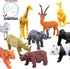 Animals Figure Set - 54 Piece Mini Jungle Toys, Realistic Wild Vinyl Plastic for Learning Party Favors