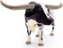 Gemini&Genius Longhorn Cow Action Figure, Hand Painted 6 Inches, Realistic Farm Animal Toy for Children