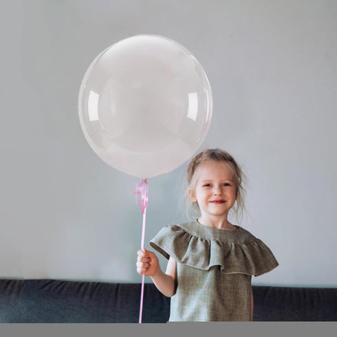 24pcs Clear Balloons, 18 Inch Big Latex Balloons for Photo Shoot, Christmas, Birthday Party