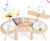 Asweets 7 in 1 Kids Drum Set for Toddlers Wooden Xylophone Musical