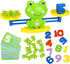 Aitbay Frog Balance Counting Toys, Educational Number Toy for Boys & Girls Age 3+, Fun Children's Gift (63 PCS)