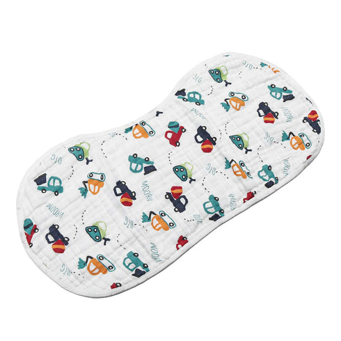 ShoppeWatch 2-Pack 100% 6 BB22 Muslin Burp Cloths Baby Burping Bibs Large Cotton Layers Absorbent Cloth Spit Up Dribble