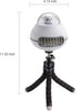 Portable Ultra-Low Noise Baby Stroller Fan, Rechargeable 2000mAh Battery Powered Fan for Baby Stroller