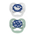 Dr. Brown's Advantage Glow-in-The-Dark Baby Pacifier, Fully Symmetrical Soother with Soft Silicone