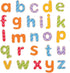 Bigjigs Toys Educational Wooden Magnetic Letters, Lowercase Letters for Kids Learning