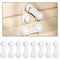 8 Pack Cabinet Door Locks for Baby Proofing, Child Safety Locks with Adhesive for Kitchen, Drawer, Cupboards