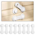 8 Pack Cabinet Door Locks for Baby Proofing, Child Safety Locks with Adhesive for Kitchen, Drawer, Cupboards