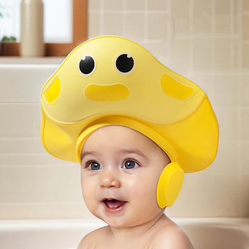 Generic Baby Bath Hat - Toddler Hair Wash Shield, Babies Bath Visor | Waterproof Shampoo Cap, Baby Bathing Cap, infantt