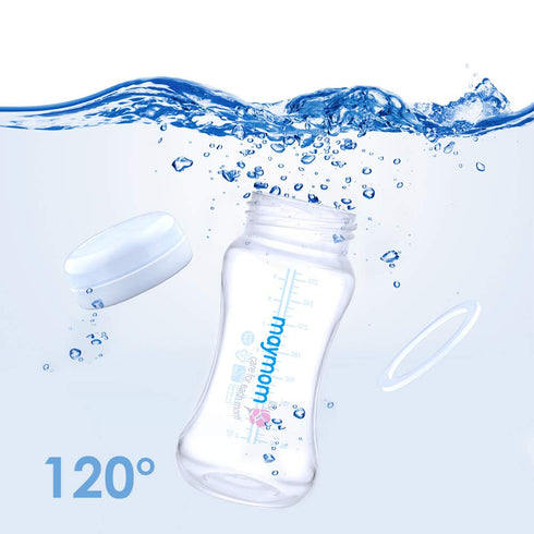 Maymom Wide-Mouth Milk Storage Collection Bottle with Travel Cap and Sealing Ring; Replacement for Spectra S1 S2 Avent