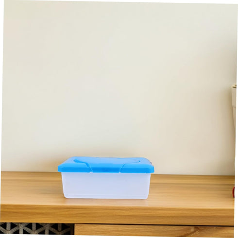 SHOWERORO Compact Wipes Container with Lid Lightweight and Refillable Wipes Holder for Home Office