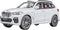 BMW X5 1/32 Metal Model Car Toy with Light and Sound - Pull Back Collectible for Children Age 3+ - Festival Gift (White)
