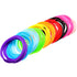 100 Pieces Multicolor Silicone Jelly Bracelets Hair Ties for Women, Random Color (Mixed Style)