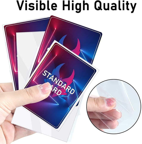 500 Pcs Soft Clear Card Sleeves for Trading Cards, Penny Sleeves Fit for Standard Sports, MTG, Game Cards
