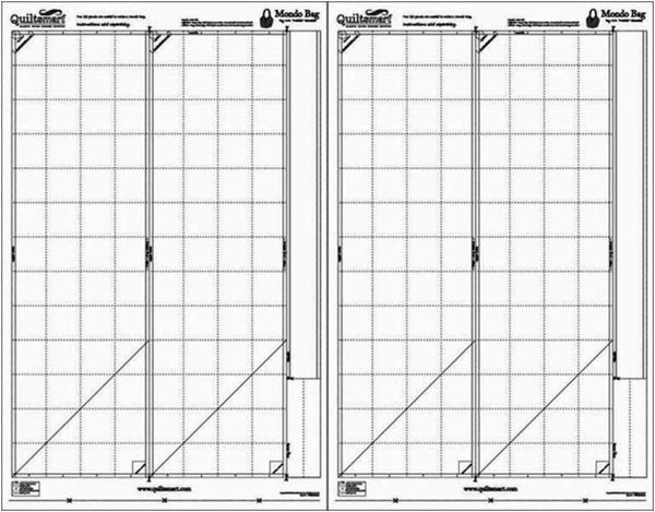 Quiltsmart Mondo Bag Printed Interfacing to Make Extra Bags (Instructions Not Included)