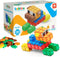 Beblox Building Blocks for Kids - Dog Set - 128-Piece Connecting Tiles