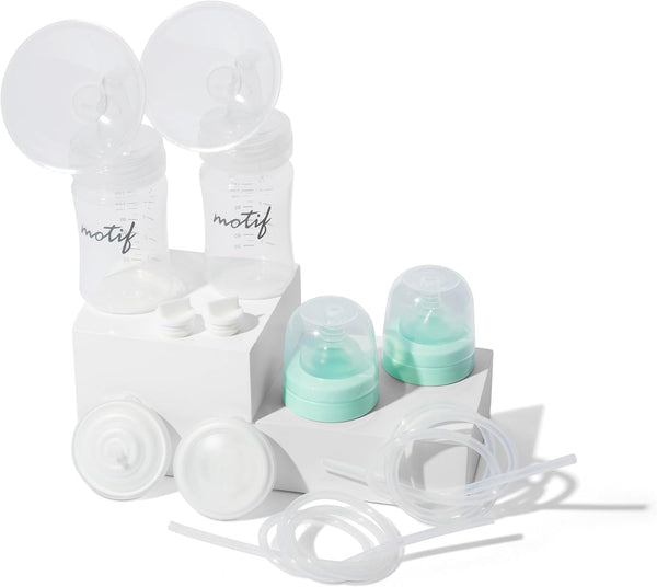 Motif Medical Luna Breast Pump Replacement Parts - Resupply Kit w/Milk Storage