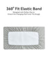 2 Pack(Grey&Blue) TILLYOU Muslin Changing Pad Cover for Baby Girls Boys, Soft and Breathable Cotton Diaper Changing