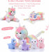 24'' Mommy 4 5Pcs MorisMos Cat Unicorn Stuffed Animal with Baby Kittens, Cat and Baby Kitty Stuffed Animals, Large