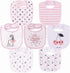 Maiwa Waterproof Terry Cloth Baby Bibs with Snaps for Newborns, Drool & Teething