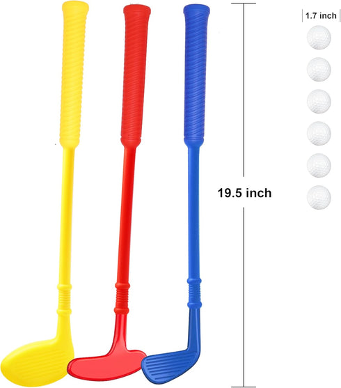 Set,Outdoor/Indoor Plastic Mini Golf Clubs for Toddlers,Kids Golf Clubs Golf Toys Christmas Birthday Present for Boys