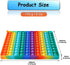 CleCoCenCir 1-100 Counting Number Popper Fidggety Toy Rainbow Hundreds Chart for Kids, Preschool Math Manipulative