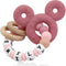 Personalized Baby Teether with Name - Custom Mouse Silicone Teether & Natural