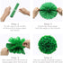 ADLKGG Tropical Flamingo Palm Leaf Banner, Party Decorations with Hanging Paper Fans, Lanterns, and Tissue Tassels