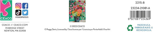 Ceaco Peggy's Garden Florenza 300 Oversized Piece Jigsaw Puzzle