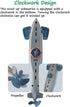 Miracland Wind-up Submarine Bath Toy, Battery-Free Clockwork Pigboat, Non-Toxic ABS Water Toy for Bathtub Pool Beach
