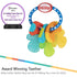 Nuby Ice Gel Teether Keys - Silicone Soothing Baby Teether Toys for Infants - Gentle for Sore Gums Colorful and Fun