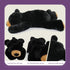 OSOCU Microwavable Weighted Stuffed Animal - Black Bear Heating Pad with Lavender & Tourmaline - Soothing Heatable Toy