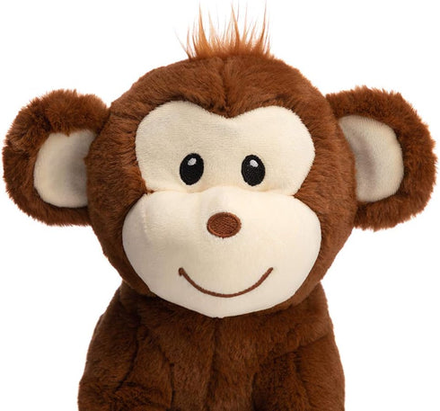 HollyHOME Plush Monkey Stuffed Animals, 12 Inch Cute Brown Monkey Toys, Birthday Gifts for Kids