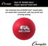 Champion Sports Super Special Rhino Skin Ball, Red, 10 Inch